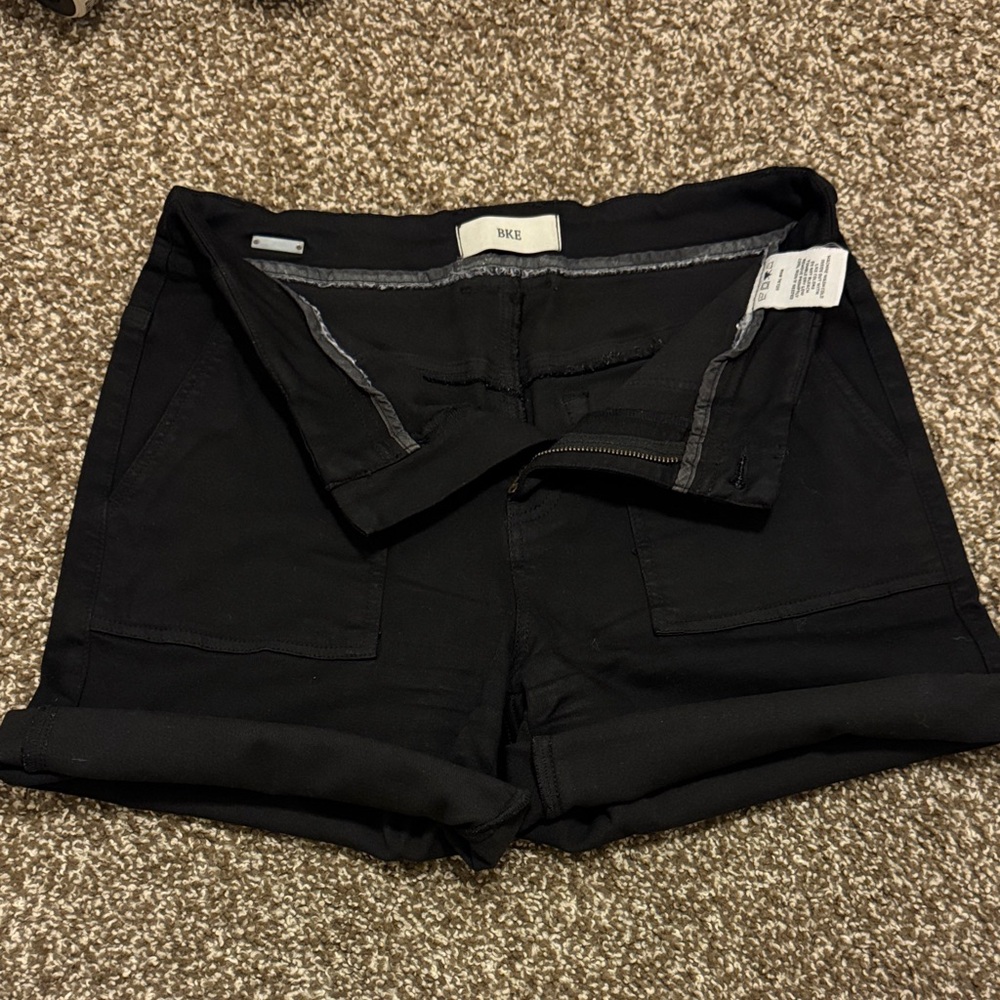 BKE Charcoal Denim Shorts